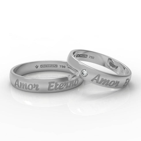 Ágape Perpetua - Anillos De Matrimonio Oro 18K - Ochun Joyeros - Ochun Joyeros